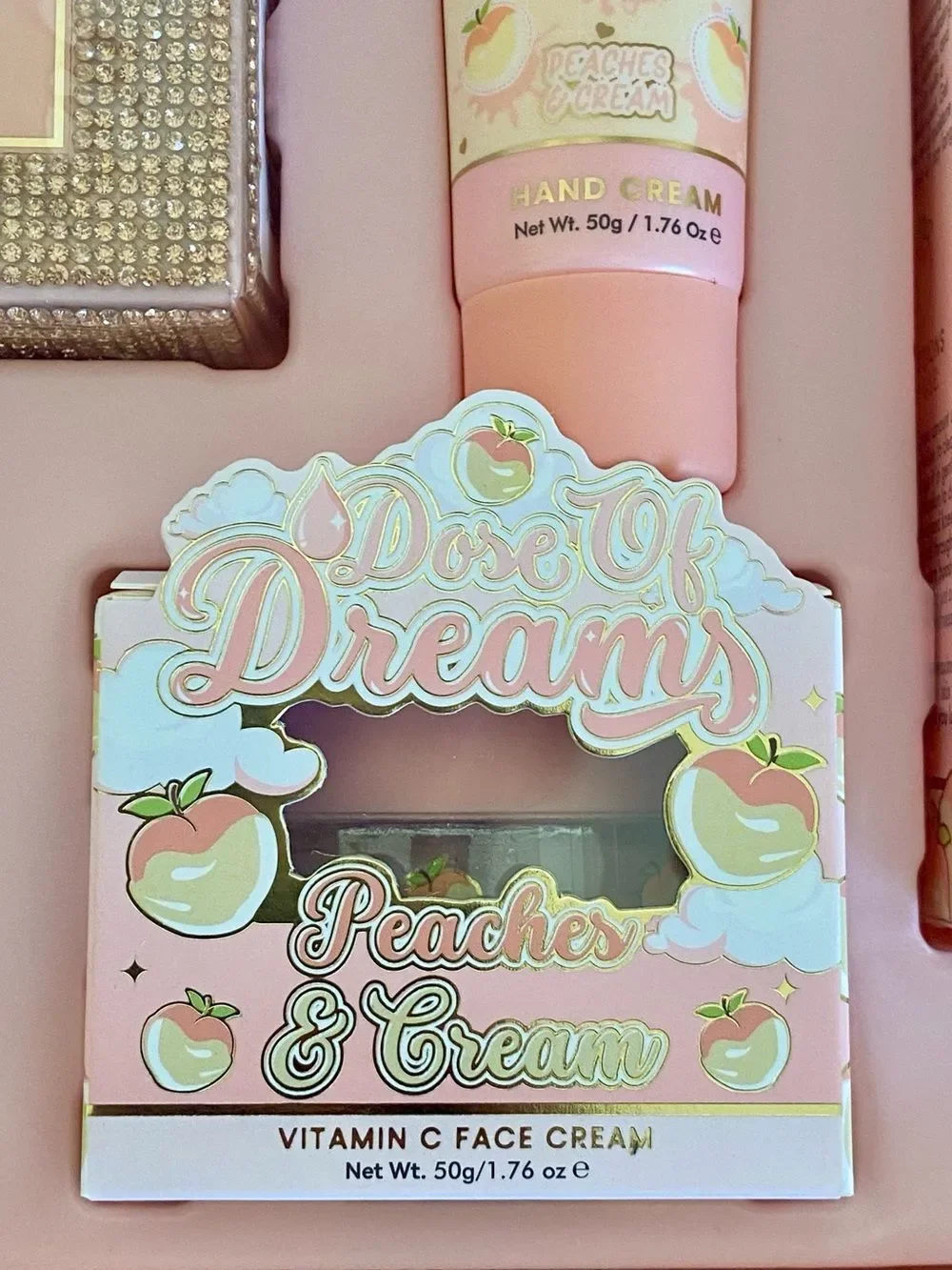 P Louise Peaches & Dreamy Full Size Product Beauty Box NIB